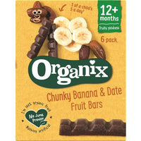 Organix Banana & Date Chunky Fruit Bars - 6 Bars