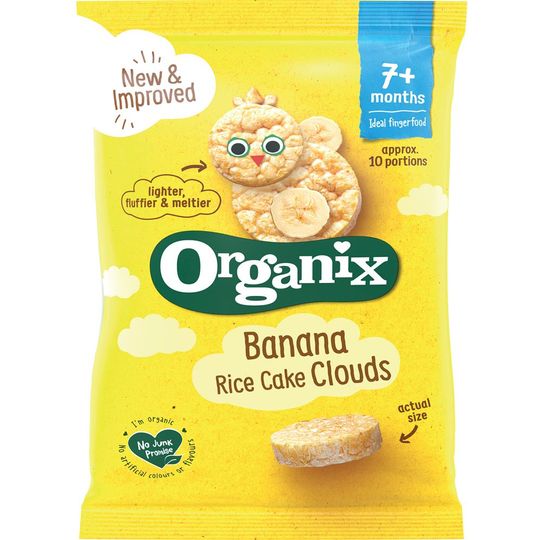Organix Banana Rice Cake Clouds 40g