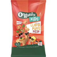 Organix KIDS Wholegrain Llama Puffs - Pizza (4x12g)