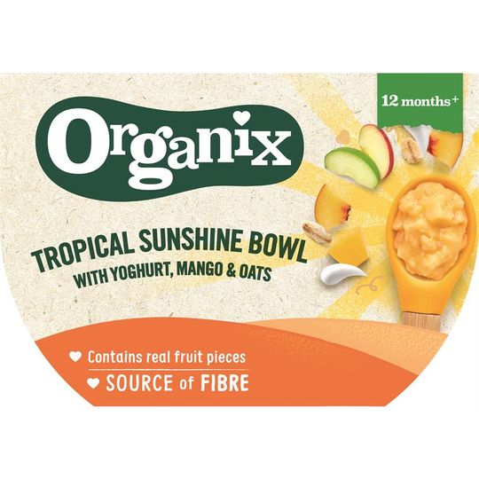 Organix Tropical Sunshine Bowl With Yoghurt, Mango & Oats (120g)
