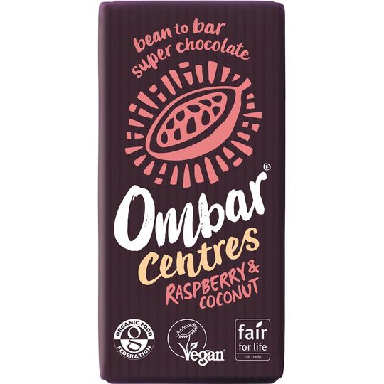 Ombar Centres Raspberry & Coconut (35g) Case of 10