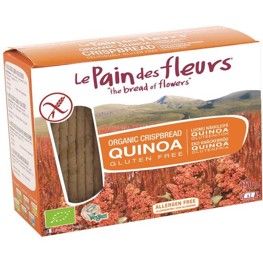 Le Pain des Fleurs Organic & Gluten Free Quinoa Crispbread
