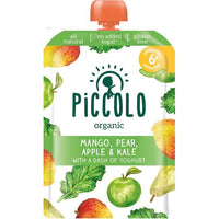 PICCOLO MANGO, PEAR, APPLE & KALE 100g 6 Months+