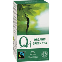 Qi Teas Organic Fairtrade Green Tea 25 Tea Bags