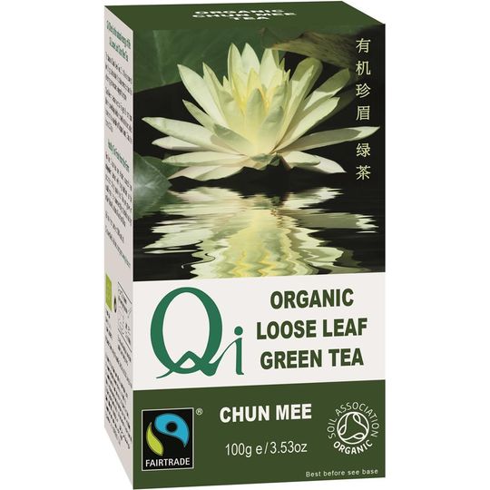 Qi Teas Organic Fairtrade Loose Leaf Tea Chun Mee 100g
