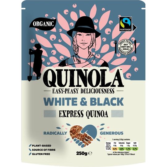 Quinola White & Black Express Quinoa x 6 packs (250g each)