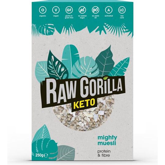 RAW GORILLA KETO ORGANIC MIGHTY MUESLI BREAKFAST 250G