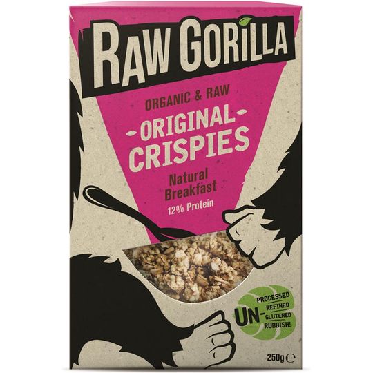 RAW GORILLA ORGANIC VEGAN ORIGINAL CRISPIES 250G