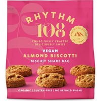 Rhythm 108 Swiss Vegan Almond Biscotti Biscuit Share Bag 135g