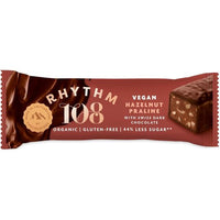 Rhythm 108 Swiss Vegan Hazelnut Praline Bar with Dark Chocolate 33g