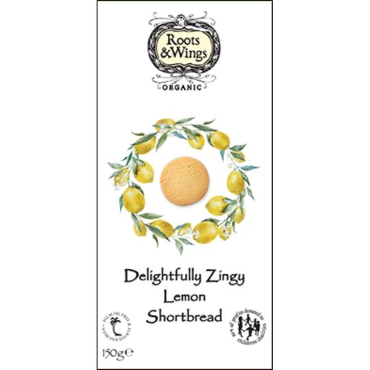 Roots and Wings Organic Delightfully Zingy Lemon Biscuits 150g