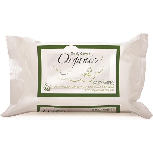 Simply Gentle Organic Baby Wipes x 52