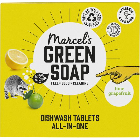 MARCEL'S GREEN SOAP DISHWASH TABLETS ALL-IN-ONE 25 TABLETS