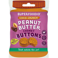 Superfoodio Peanut Butter Buttons – Coco Crunch (20g x 15 packs)