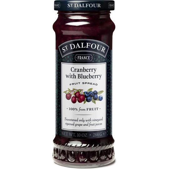 ST DALFOUR CRANBERRY WITH BLUEBERRY FRUIT SPREAD 284G