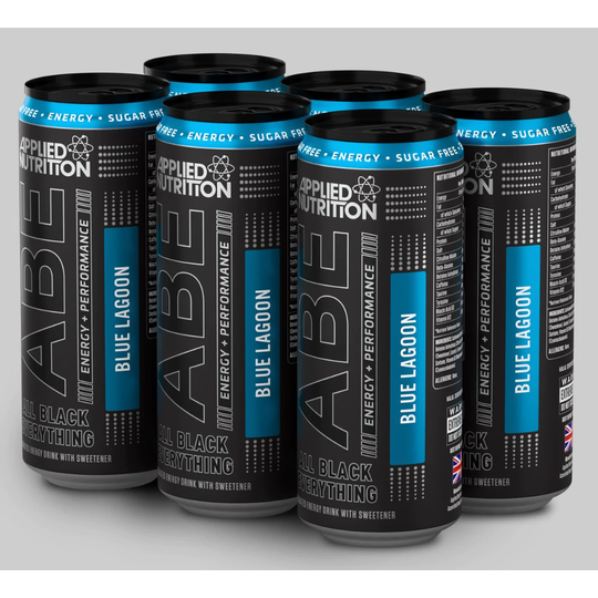 APPLIED NUTRITION ABE - ENERGY & PERFORMANCE PRE WORKOUT CANS BLUE LAGOON 6 x 330ml
