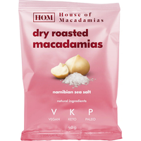 House of Macadamias Dry Roasted Macadamia Nuts with Namibian Sea Salt 40g
