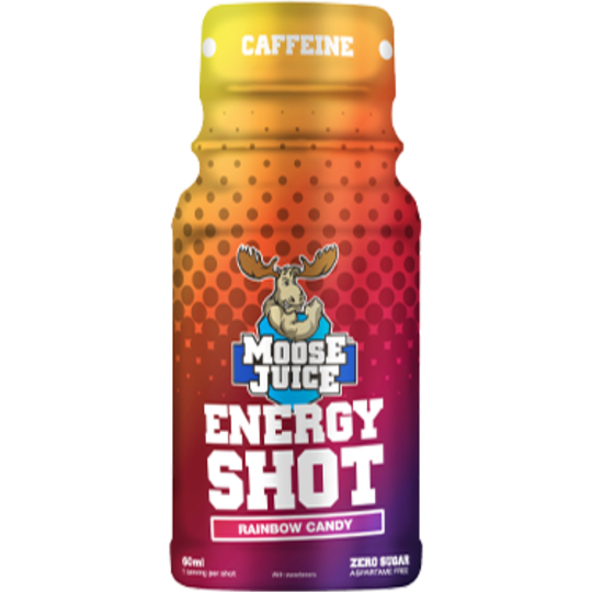MOOSE JUICE ENERGY SHOT RAINBOW CANDY 12 x 60ml