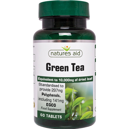 Natures Aid Green Tea 10,000mg 60 Tablets