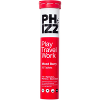 PHIZZ 3-in-1 Hydration, Electrolytes & Vitamins 20 Tablets Mixed Berry