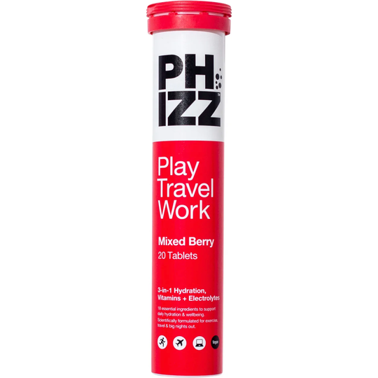 PHIZZ 3-in-1 Hydration, Electrolytes & Vitamins 20 Tablets Mixed Berry