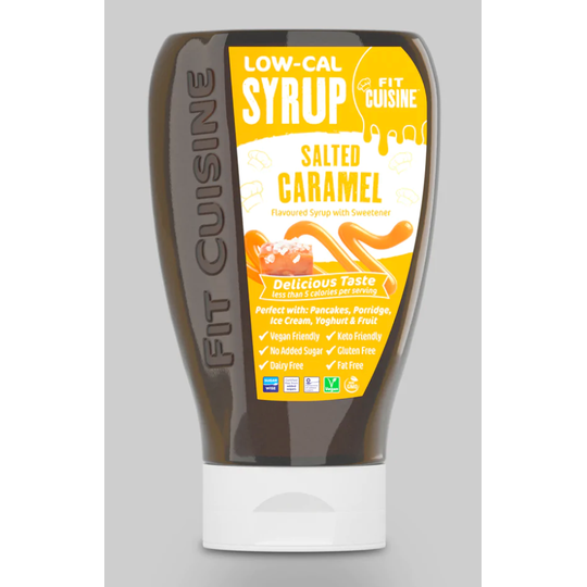 FIT CUISINE LOW CALORIE SALTED CARAMEL SYRUP 425ml