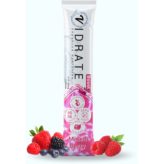 ViDrate Zero Sugar Hydration Sachets Boost Mixed Berry X 30