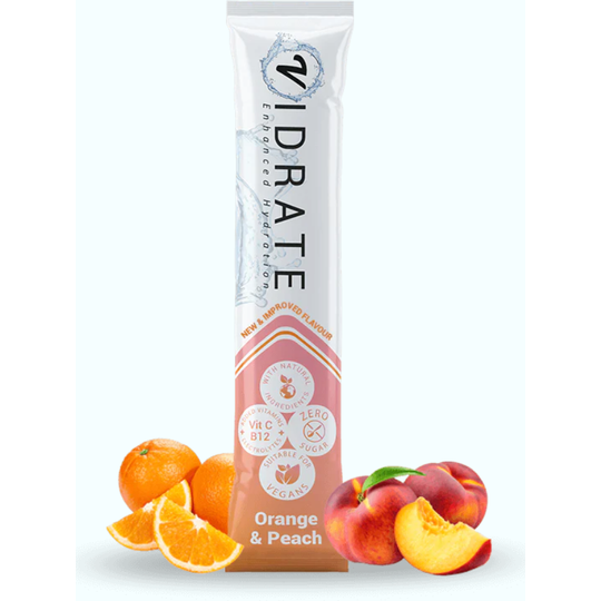 ViDrate Zero Sugar Hydration Sachets Orange & Peach X 30