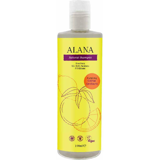 Alana Citrus Orchard Natural Shampoo 100ml Travel Bottle
