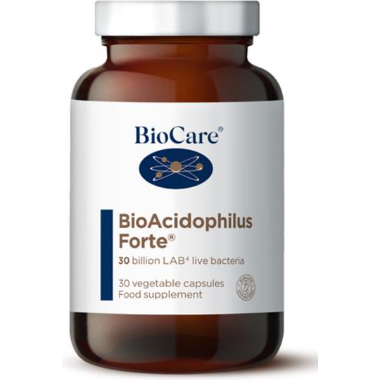 BioCare BioAcidophilus Forte 30 Vegetable Capsules