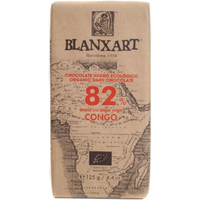 BLANXART Premium Organic & Vegan 82% CONGO Chocolate Bar 75g