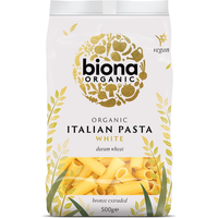 Biona Organic WHITE RIGATONI PASTA 500g