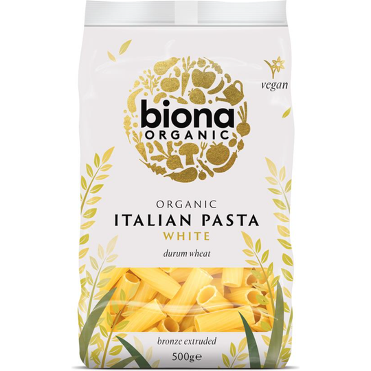 Biona Organic WHITE RIGATONI PASTA 500g