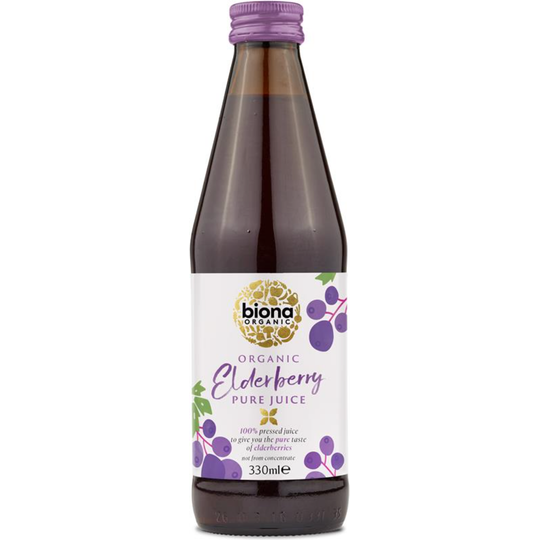 Biona Organic ELDERBERRY PURE JUICE 330ml