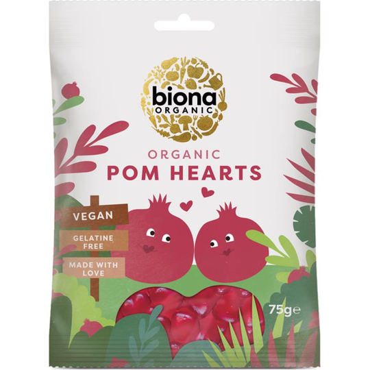 Biona Organic POMEGRANATE HEARTS 75g