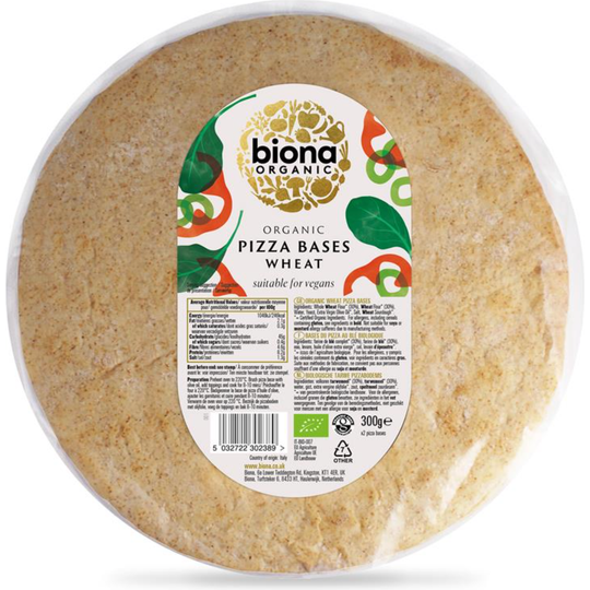 Biona Organic WHEAT PIZZA BASES 300g