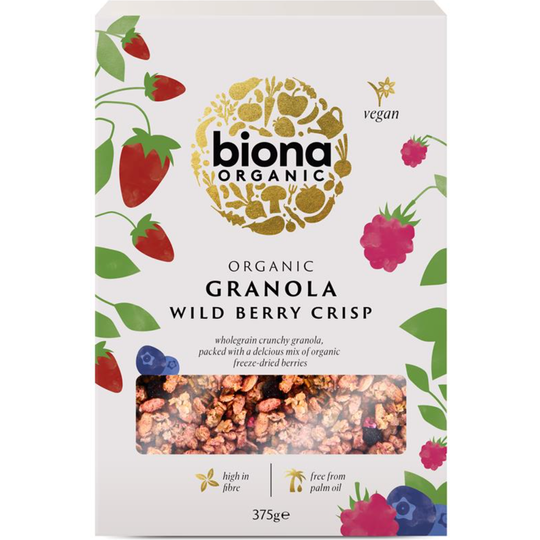 Biona Organic WILD BERRY CRISP GRANOLA 375g