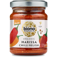 Biona Organic HARISSA CHILLI RELISH 125g