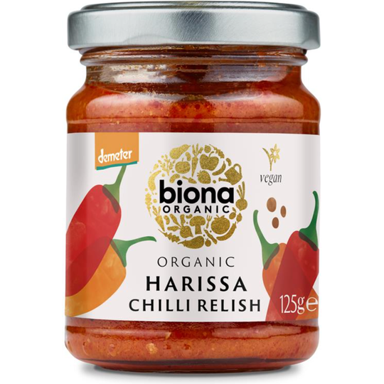 Biona Organic HARISSA CHILLI RELISH 125g