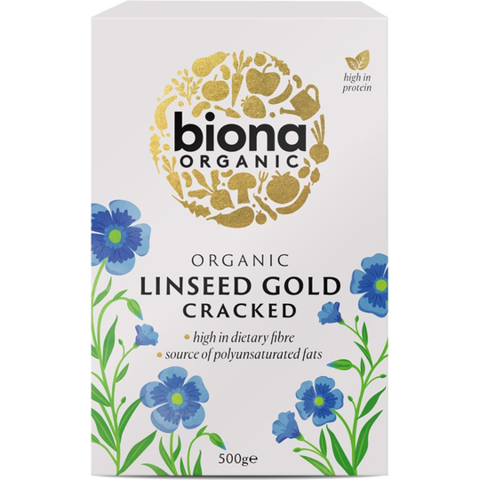 Biona Organic CRACKED LINSEED GOLD 500g