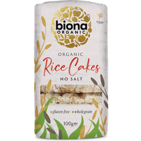 Biona Organic RICE CAKES - NO SALT 100g