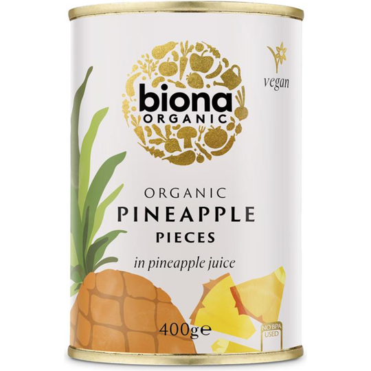 Biona Organic PINEAPPLE PIECES 400g