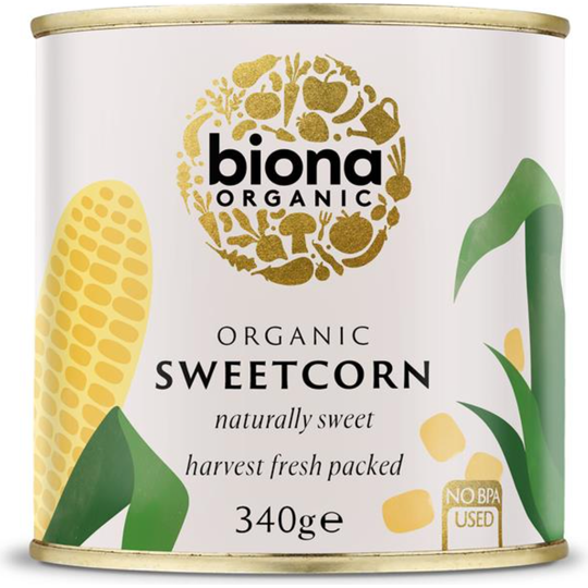 Biona Organic SWEETCORN IN CANS 340g