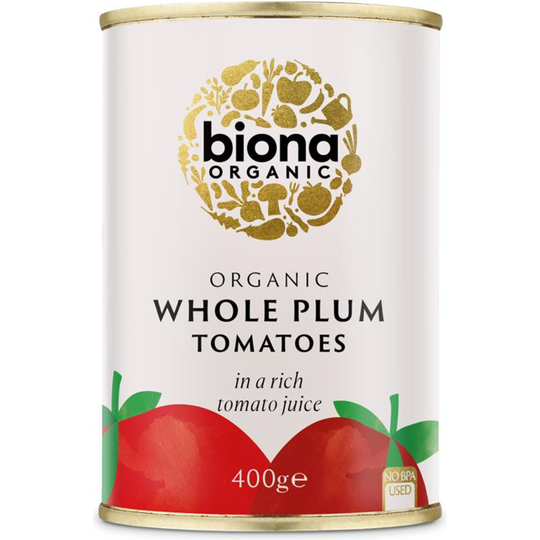 Biona Organic WHOLE PLUM TOMATOES 400g
