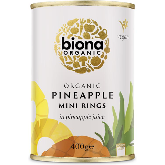 Biona Organic MINI PINEAPPLE RINGS 400g