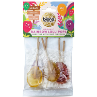 Biona Organic RAINBOW LOLLIPOPS 50g