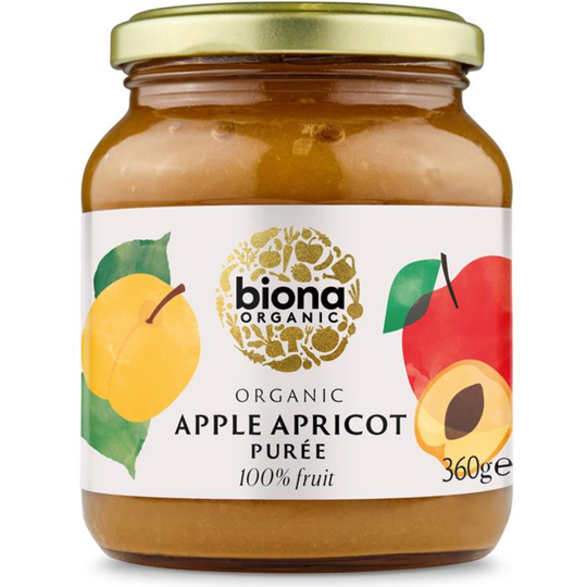 Biona Organic APPLE APRICOT PUREE 360g