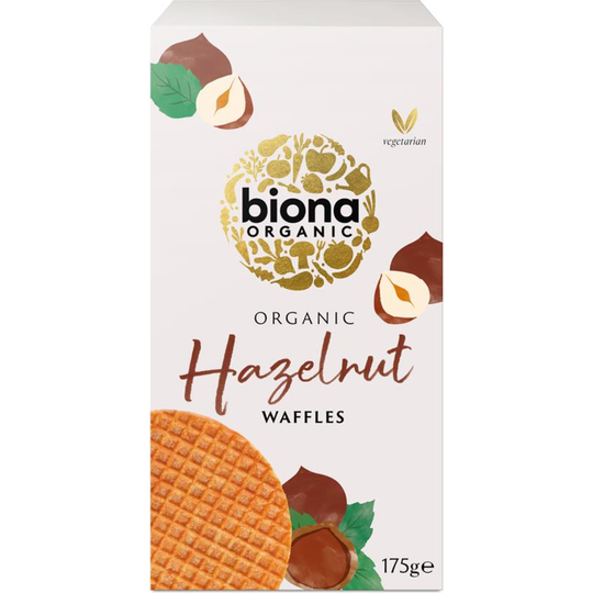 Biona Organic HAZELNUT WAFFLES 175g