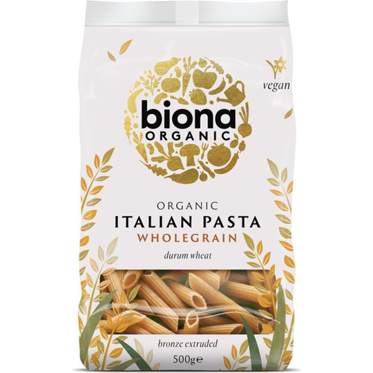Biona Organic WHOLEWHEAT PENNE PASTA 500g