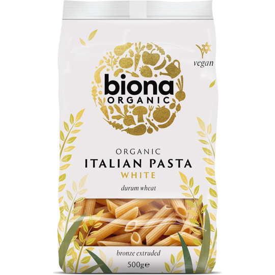 Biona Organic WHITE PENNE PASTA 500g